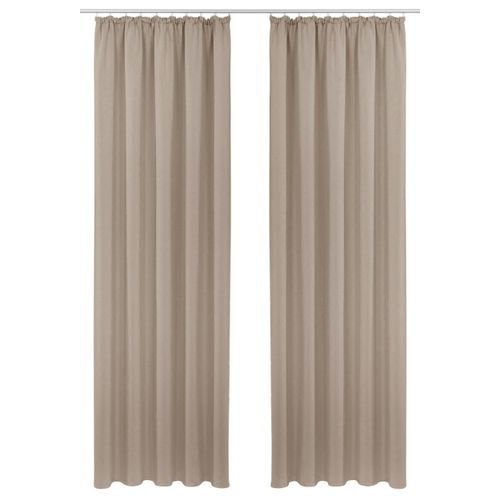 4068223282104 - Gardine MY HOME SOLA Gr 1 grau (taupe) B130cm H145cm Polyester Polyester Gardinen Breite130 cm 1 Schal einfarbig Verdunkelung