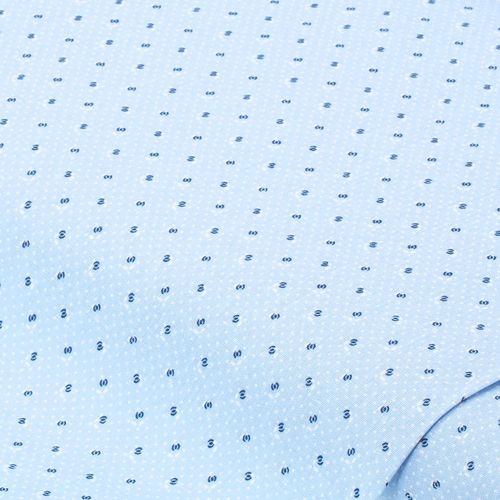 4058896395669 - Baumwoll-Trachtenstoff Mini-Design hellblau