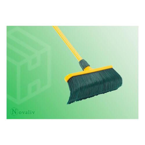 0745114600615 - Krallenbesen Set 30 cm Kunststoff mit Teleskopstiel Kehrgarnitur gebogenen Borsten Gartenbesen Straßenbesen Kehrbesen (Besen + Kehrschaufel Set Krallenhandfeger 30 cm)