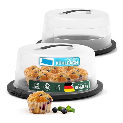 4251888542649 - Novaliv Kuchen-Transportbox mit Kühlfach und Muffin-Behälter (Rund 38 x 335 x 175 cm) Aufbewahrungsbox mit Deckel für Kuchen & Torten Tortentransportbox Tortenbehälter Tortenglocke Container 4251888542649 - Novaliv Kuchen-Transportbox mit Kühlfach und Muffin-Behälter (Rund 38 x 335 x 175 cm) Aufbewahrungsbox mit Deckel für Kuchen & Torten Tortentransportbox Tortenbehälter Tortenglocke Container