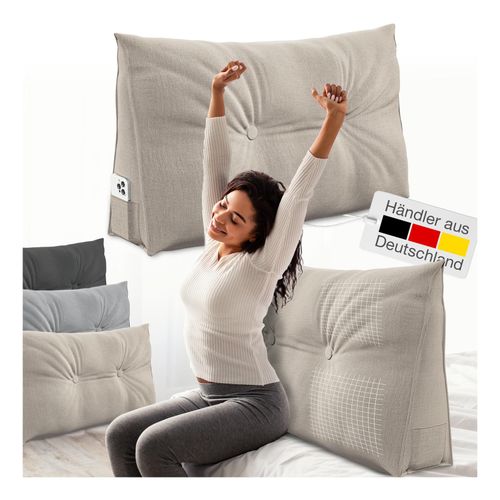 4260641681204 - Bett- und Rückenstützkissen >Sand< 90cm