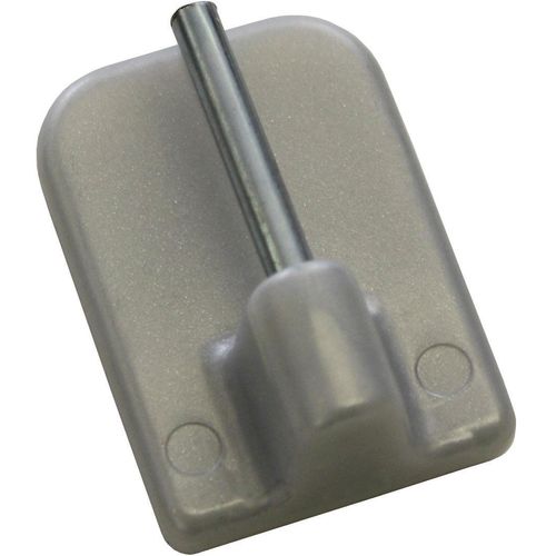 4003018003595 - Gardinenstangenhalter GARDINIA silber (silberfarben) H11cm Gardinenstangenhalterungen Serie Vitragestange flachoval Ø 11 mm