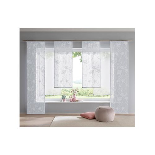 4056751517171 - Schiebegardine HEINE HOME Gr 1 weiß B57cm H145cm Polyester Viskose Gardinen