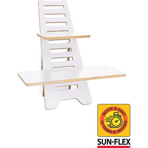 7350042900695 - Laptophalter Sun-Flex Easydesk Rise Holz weiß kaiserkraft 7350042900695 - Laptophalter Sun-Flex Easydesk Rise Holz weiß kaiserkraft