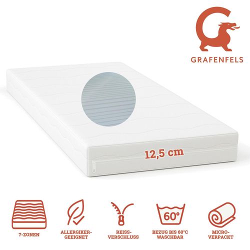 4251789611369 - Grafenfels Matratze Bronze 90x200 weich 125cm hoch 7-Zonen 4251789611369 - Grafenfels Matratze Bronze 90x200 weich 125cm hoch 7-Zonen