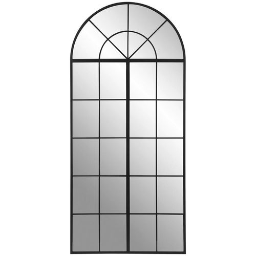 9010985092601 - Wandspiegel  Schwarz  Metall Glas Holzwerkstoff  100x217x25 cm  Reach Bsci  Ganzkörperspiegel  Spiegel Wandspiegel