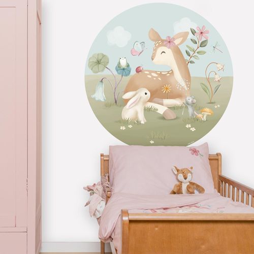 5011583669305 - Wandtattoo LITTLE DUTCH Wandsticker XL Fairy Garden (100x100cm) bunt (mehrfarbig) H100cm Wandtattoos