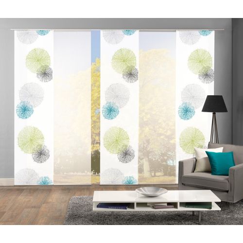 4056751014847 - Schiebegardine HOME WOHNIDEEN SCOPPIO grün B60cm H245cm Polyester Gardinen HxB 245x60 inkl Befestigungszubehör