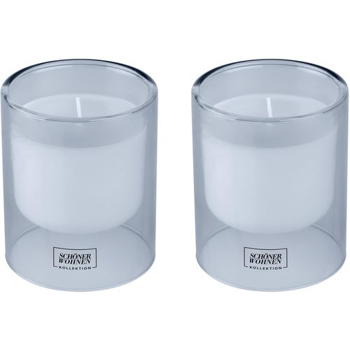 4008838456033 - Duftkerze »Soft Cotton L« blau B9cm H11cm T9cm Glas Wachs SCHÖNER WOHNEN-KOLLEKTION Kerzen im Glas wohlig frischer Duft Brenndauer 45 - 55 Stunden 4008838456033 - Duftkerze »Soft Cotton L« blau B9cm H11cm T9cm Glas Wachs SCHÖNER WOHNEN-KOLLEKTION Kerzen im Glas wohlig frischer Duft Brenndauer 45 - 55 Stunden