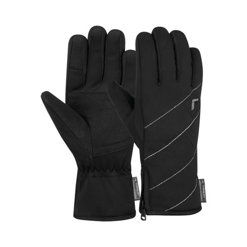4060485503959 - Skihandschuhe REUSCH Loredana STORMBLOXX™ TOUCH-TEC™ Damen Gr 65 bunt (schwarz mehrfarbig) 71% Polyester 22% Polyamid 4% Elasthan 3% Polyurethan mehrfarbig Handschuhe mit praktischer Touch-Funktion