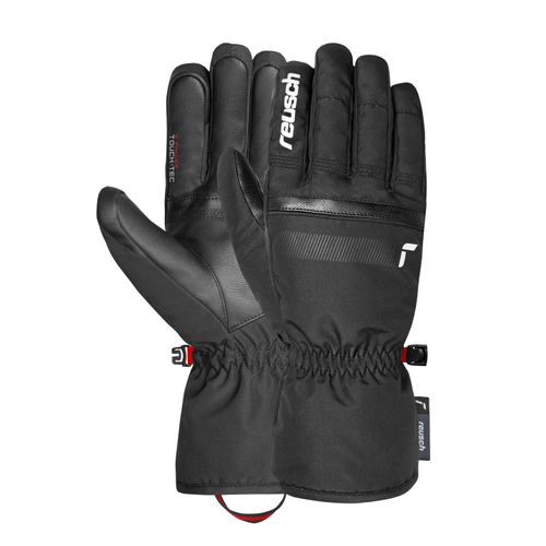 4060485576786 - Skihandschuhe REUSCH Winter Glove All Finger Touch Damen Gr 10 silber (schwarz silberfarben) 75% Polyester 25% Polyurethan mehrfarbig Handschuhe mit winddichter und extra atmungsaktiver Funktion
