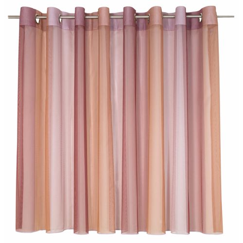 4004567149079 - Gardine WIRTH Eloise Gardinen Gr 245 cm Ösen 140 cm rot Fertiggardine Fertigstore Gardine Gardinenstore Langstore Ösenschal Ösen Store