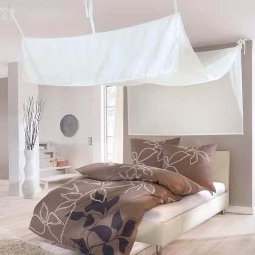 4016478978426 - Bettvorhang KUTTI Roma Betthimmel sanftes weiß B160cm H440cm Baumwolle Polyester Gardinen 4016478978426 - Bettvorhang KUTTI Roma Betthimmel sanftes weiß B160cm H440cm Baumwolle Polyester Gardinen