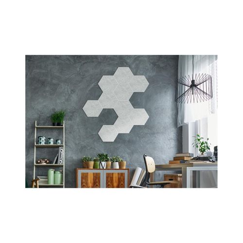 4058166285430 - HOME DELUXE Akustikplatten Hexagon selbstklebend SILENT Hellgrau versch Ausführungen - 20er Set 4058166285430 - HOME DELUXE Akustikplatten Hexagon selbstklebend SILENT Hellgrau versch Ausführungen - 20er Set