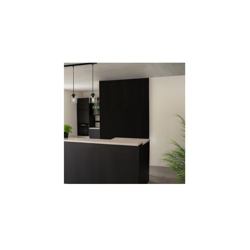 4058166417992 - Akustikpaneel Deep Black SONIC - 240 x 40 cm 4058166417992 - Akustikpaneel Deep Black SONIC - 240 x 40 cm