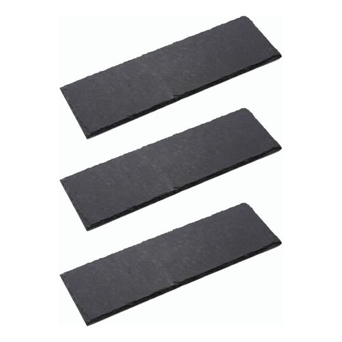 0745114607928 - 3x Schieferplatten I rechteckig I 40x30x05 cm I Sushi Platte Steinteller Schieferplatten Set Schiefer Servierplatten deko Buffet Platten