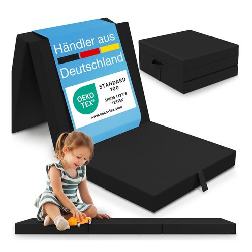 4260641681556 - ELONEO Klappmatratze 65x195 cm 9 cm hoch Schwarz Klappmatratze Kinder faltbar klappbare Gästematratze Faltbare Matratze Reisematratze für Kinder und Erwachsene für Reisen und Camping 4260641681556 - ELONEO Klappmatratze 65x195 cm 9 cm hoch Schwarz Klappmatratze Kinder faltbar klappbare Gästematratze Faltbare Matratze Reisematratze für Kinder und Erwachsene für Reisen und Camping