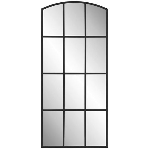 9010985092502 - Wandspiegel  Schwarz  Metall Glas Holzwerkstoff  80x180x25 cm  Reach Bsci  Spiegel Wandspiegel