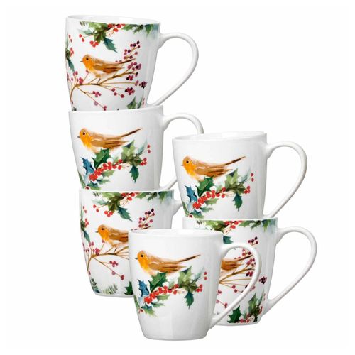 4053532174950 - Henkelbecher Winter Bird 360 ml 6er Set