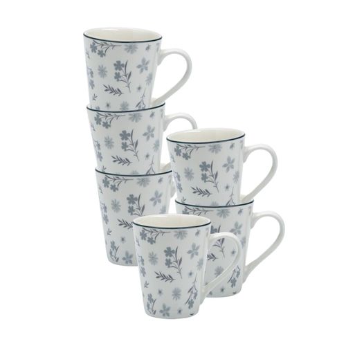 4053532166276 - Henkelbecher Sendai Blume 300 ml 6er Set 4053532166276 - Henkelbecher Sendai Blume 300 ml 6er Set