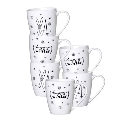 4053532160274 - Henkelbecher Happy Winter 360 ml 6er Set 4053532160274 - Henkelbecher Happy Winter 360 ml 6er Set