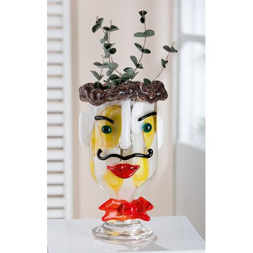4063387518984 - Casablanca by Gilde Tischvase Glasart Designvase Alfredo aus Glas (1 St) durchgefärbt handgearbeitet und mundgeblasen weiß 4063387518984 - Casablanca by Gilde Tischvase Glasart Designvase Alfredo aus Glas (1 St) durchgefärbt handgearbeitet und mundgeblasen weiß