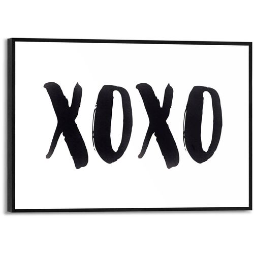 8714597552515 - Poster REINDERS XOXO Bilder Gr B H T 30 cm x 20 cm x 16 cm schwarz (schwarz weiß) Poster