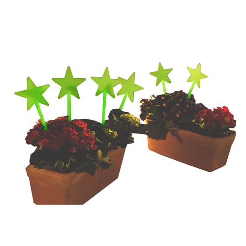 4029845331113 - Dekostern RUCO Glow in the Dark grün (leuchtgrün) B11cm H39cm T1cm Kunststoff Dekosterne aus fluoreszierendem Kunststoff