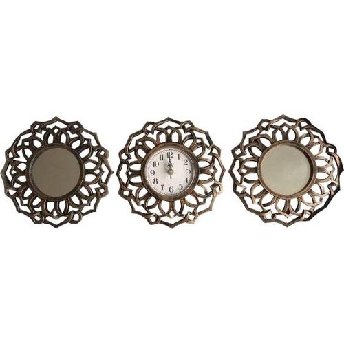 4250965969416 - Dekospiegel 3tlg Wanddekoset gold (goldfarben) B25cm H25cm T25cm MYFLAIR MÖBEL & ACCESSOIRES Spiegel Wandspiegel Landhaus rund