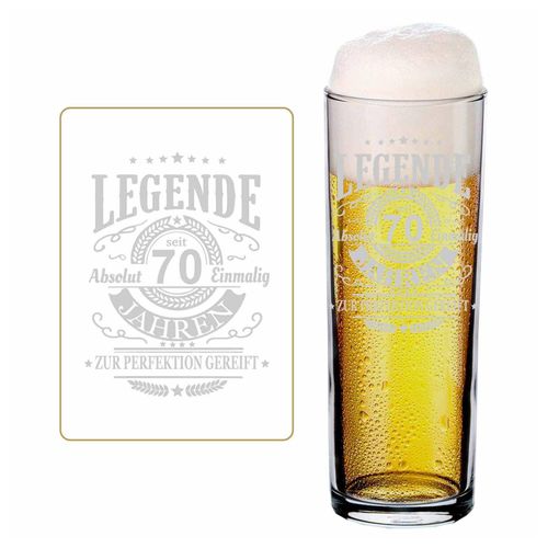 4262517041914 - LUXENTU Kölschglas Kölner Stange mit Gravur Legende seit 70 Jahren 02 Liter
