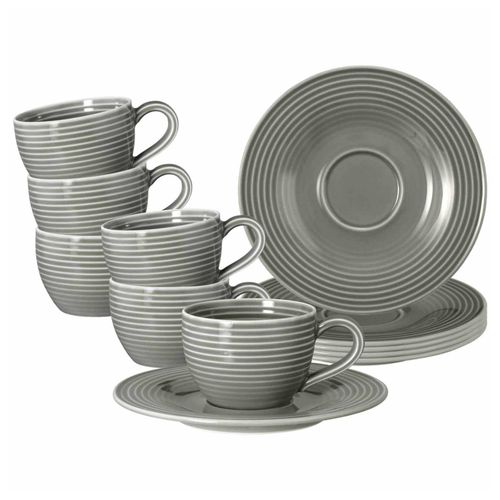 4262517044199 - Espressotassen mit Untertassen Beat Color Glaze 100 ml 6er Set