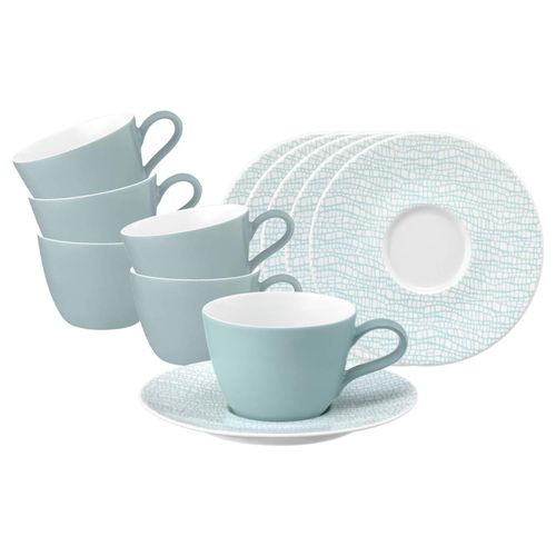 4262517045509 - Kaffeetassen mit Untertassen Life Fashion 240 ml 6er Set