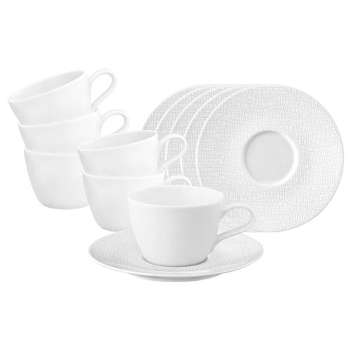 4262517045516 - Kaffeetassen mit Untertassen Life Fashion 240 ml 6er Set