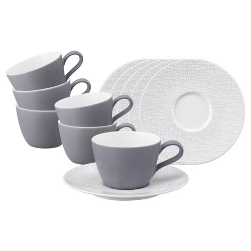 4262517045486 - Kaffeetassen mit Untertassen Life Fashion 240 ml 6er Set