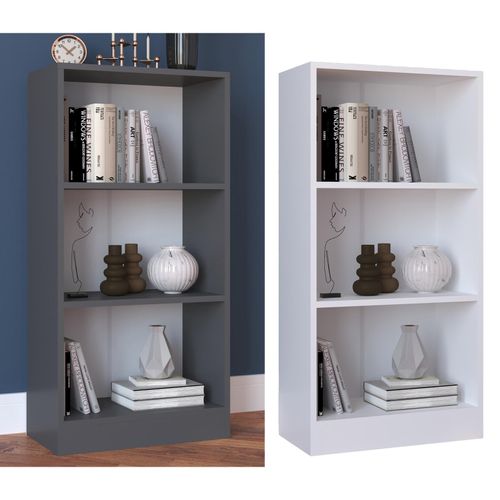 4051814420689 - Holz Aufbewahrung Stand Regal Bücherregal Deko Bücher Standregal Dilos M 3-fach (Farbe Weiß) 4051814420689 - Holz Aufbewahrung Stand Regal Bücherregal Deko Bücher Standregal Dilos M 3-fach (Farbe Weiß)