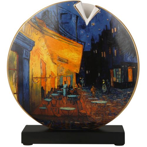 4005169372537 - Tischvase GOEBEL Vase Van Gogh- Café bei Nacht bunt B6cm H225cm T21cm Porzellan Vasen