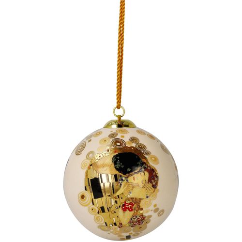 4005169373725 - Hängedekoration GOEBEL Kugel Gustav Klimt - Kuss bunt B75cm H75cm T75cm Porzellan Dekohänger