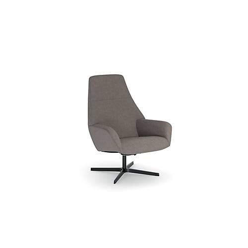 5901747296280 - NowyStyl Drehsessel Barrique mit Armlehnen Rückenlehne neigungsverstellbar B 540 x T 515 x H 410 mm Polyesterbezug Aluminium taubengrau schwarz 5901747296280 - NowyStyl Drehsessel Barrique mit Armlehnen Rückenlehne neigungsverstellbar B 540 x T 515 x H 410 mm Polyesterbezug Aluminium taubengrau schwarz