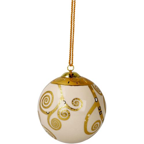 4005169373732 - Hängedekoration GOEBEL Kugel Gustav Klimt - Der Lebensbaum bunt B75cm H75cm T75cm Porzellan Dekohänger