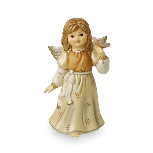4005169373787 - Dekofigur GOEBEL Engel Dein Reisebegleiter champagner B6cm H12cm T65cm Steingut Dekofiguren