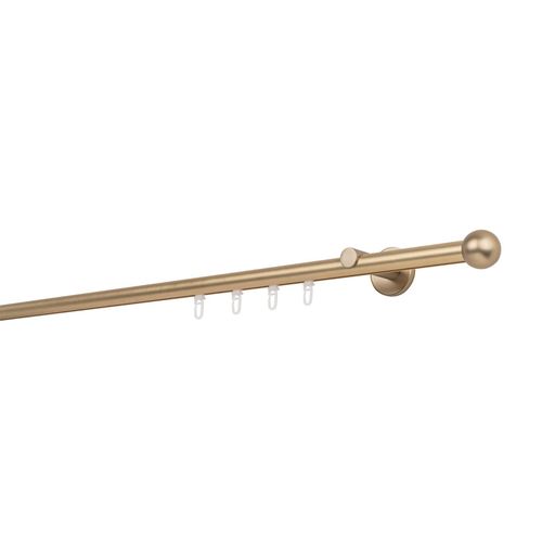 4066866103428 - Gardinenstange MYDECO 20mm Ball Wandträger 65 cm Gardinenstangen Gr L 110 cm 1 läufig grau (messingfarben) Gardinenstangen Wandmontage 4066866103428 - Gardinenstange MYDECO 20mm Ball Wandträger 65 cm Gardinenstangen Gr L 110 cm 1 läufig grau (messingfarben) Gardinenstangen Wandmontage