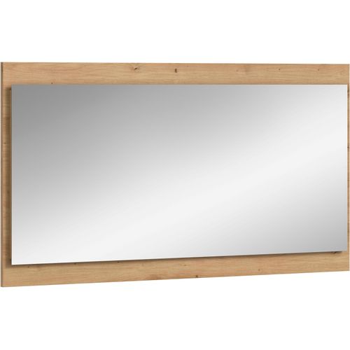 4069745394368 - Wandspiegel INOSIGN EVRID Breite 110 cm Rahmenoptik farblich abgesetze Trägerplatte artisan oak nb B110cm H60cm T6cm Spiegelglas Spiegel Spiegel Garderobenspiegel Flurspiegel Dielenspiegel Spiegelpaneel