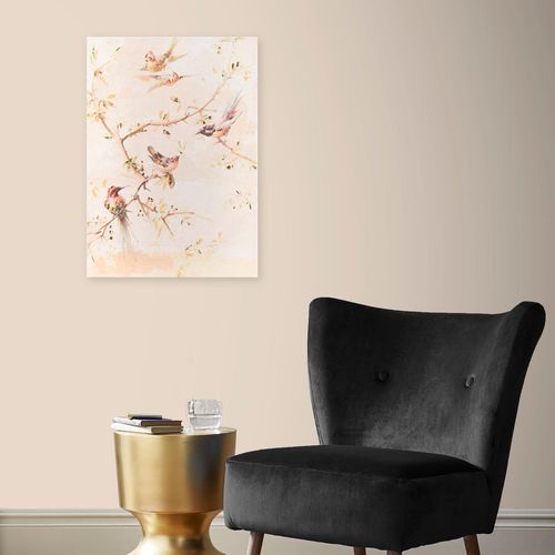 5011583537208 - Leinwandbild ART FOR THE HOME Vogel bunt (farbe bild(er) mehrfarbig) B50cm H70cm T35cm Ø35cm Leinwand Bilder Handgemalt Wandbild Gold Metallic 50x70cm