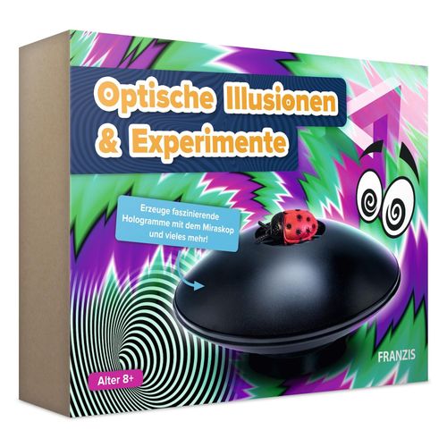 4019631672308 - FRANZIS 67230 - Optische Illusionen und Experimente - Erzeuge faszinierende Hologramme mit dem Miraskop und vieles mehr! Für Kinder ab 8 Jahren