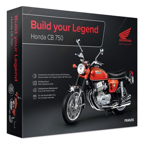 4019631672155 - Honda CB 750 Build your Legend Metall Modellbausatz im Maßstab 124 inkl Soundmodul und 68-seitigem Begleitbuch 4019631672155 - Honda CB 750 Build your Legend Metall Modellbausatz im Maßstab 124 inkl Soundmodul und 68-seitigem Begleitbuch