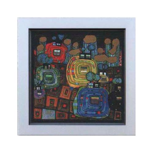 4260286494573 - Kunstdruck HUNDERTWASSER (BH 61x61 cm) BH 61x61 cm bunt Bild Gemälde Wandbild 4260286494573 - Kunstdruck HUNDERTWASSER (BH 61x61 cm) BH 61x61 cm bunt Bild Gemälde Wandbild