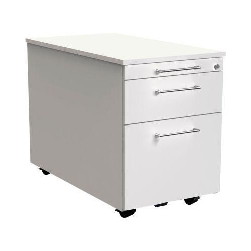 4044917416376 - Rollcontainer Toledo Utensilienauszug Schublade HR-Auszug B 420 x T 800 x H 540 mm abschließbar weiß