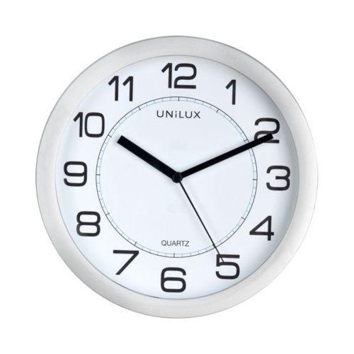 3595560023318 - UNILUX ATTRACTION Wanduhr Quarzuhrwerk 22 cm Magnetbefestigung metallgrau Batterie inklusive