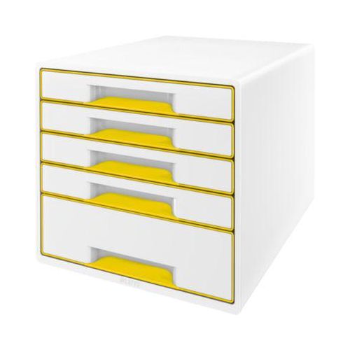 4002432121618 - AKTION LEITZ Schubladenbox WOW Cube perlweiß gelb 52142016 DIN A4 mit 5 Schubladen 1 St mit Prämie nach Registrierung 4002432121618 - AKTION LEITZ Schubladenbox WOW Cube perlweiß gelb 52142016 DIN A4 mit 5 Schubladen 1 St mit Prämie nach Registrierung