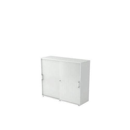 4032062122761 - Schiebetürenschrank TARVIS 3 Ordnerhöhen B 1200 x T 400 x H 1100 mm abschließ- & stapelbar lichtgrau